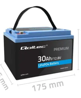 Qoltec LiFePO4 battery 12.08V, 30Ah, 384Wh, BM - Image 5