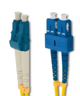 Alternative view от Qoltec Patchcord fiber optic SC / UPC-LC / UPC | SM | 9/125 | G652D | 1m