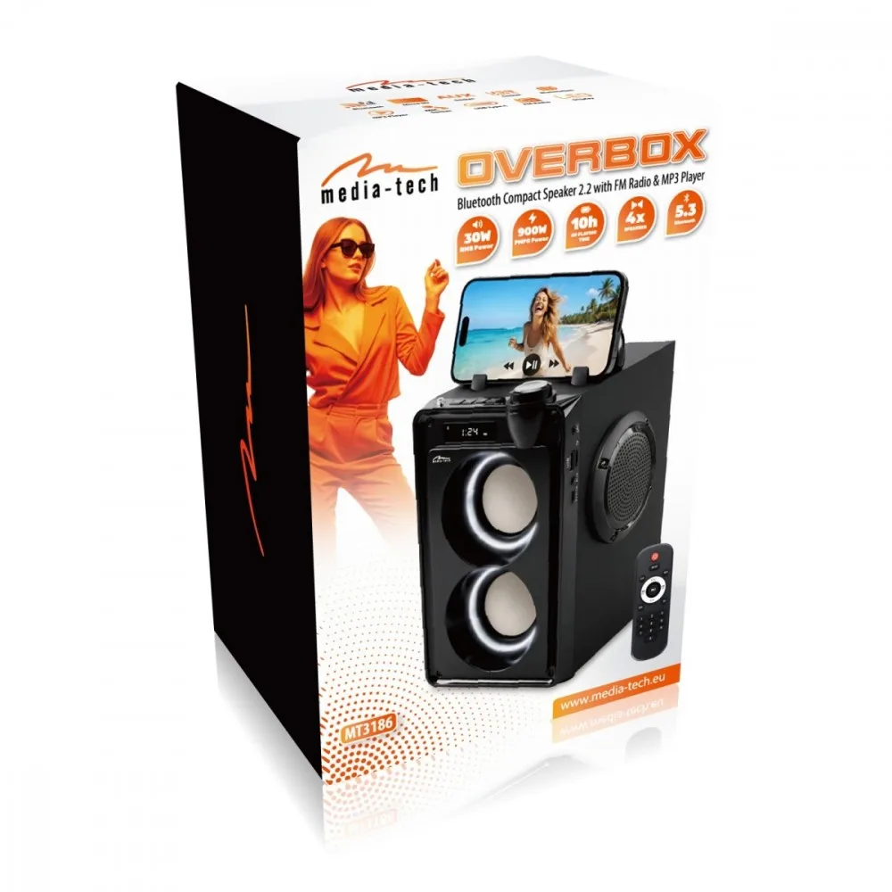 Media-Tech Portable BT speaker overbox MT3186 - Image 3