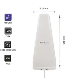 Qoltec Antenna 5G LTE DUAL 14 dBi, outdoor - Image 3
