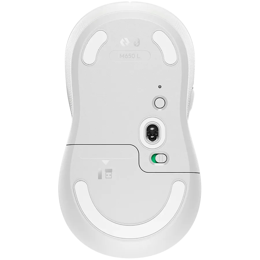 Безжична мишка LOGITECH M650L Signature Bluetooth Mouse - OFF-WHITE - Image 2