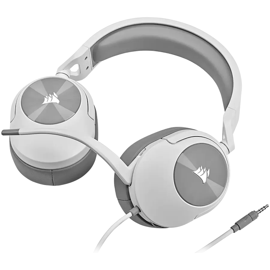 Геймърски слушалки CORSAIR HS55 Stereo Headset, White - Image 2