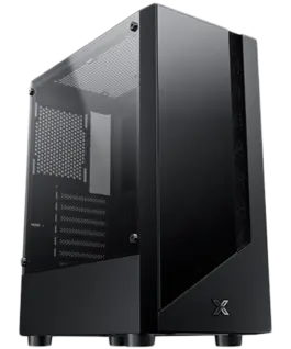 Alternative view от Кутия за компютър Xigmatek Duke EN49158, ATX/M-ATX/Mini ITX, USB3.0x1 & 2.0x2, Meshed & TG Frontpanel, Left TG, Front 4PCS X24F Fan