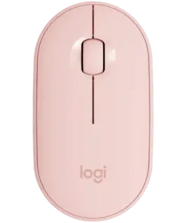 Безжична мишка LOGITECH M350S Pebble 2 Bluetooth Mouse - TONAL ROSE