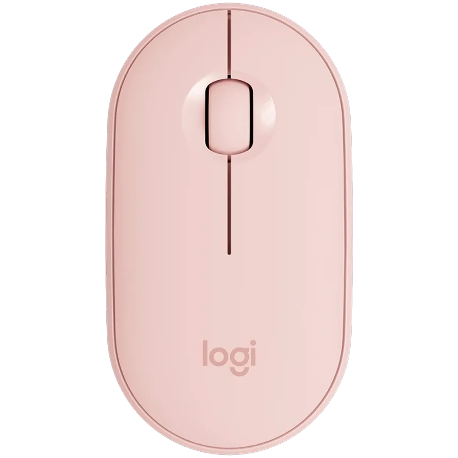 Безжична мишка LOGITECH M350S Pebble 2 Bluetooth Mouse - TONAL ROSE