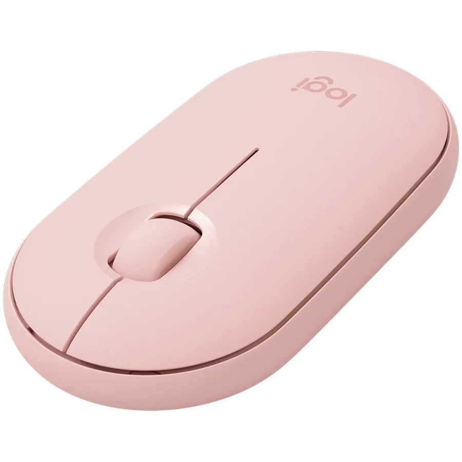 Безжична мишка LOGITECH M350S Pebble 2 Bluetooth Mouse - TONAL ROSE - Image 2