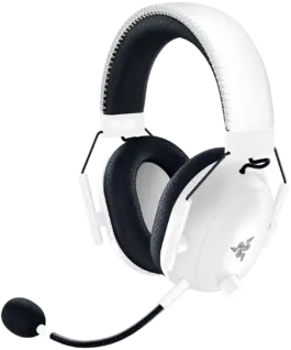 Геймърски слушалки BlackShark V2 Pro (2023) - White Wireless Gaming Headset Razer TriForce Titanium Driver 50 mm Oval Ea