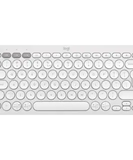Клавиатура LOGITECH K380S Bluetooth Keyboard - TONAL WHITE - US INTL
