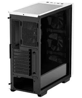 Кутия за компютър DeepCool CC560 WH V2, Mid Tower, Mini-ITX/Micro-ATX/ATX, 1xUSB3.0, 1xUSB2.0, 1xAudio, 4x120mm Pre-Installed LED Fans, Tempered Glass, Mesh Panel, White - Image 4