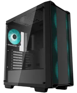 Кутия за компютър DeepCool CC560 V2 Mid Tower Mini-ITX/Micro-ATX/ATX 1xUSB3.0 1xUSB2.0 1xAudio 4x120mm Pre-Installed LED