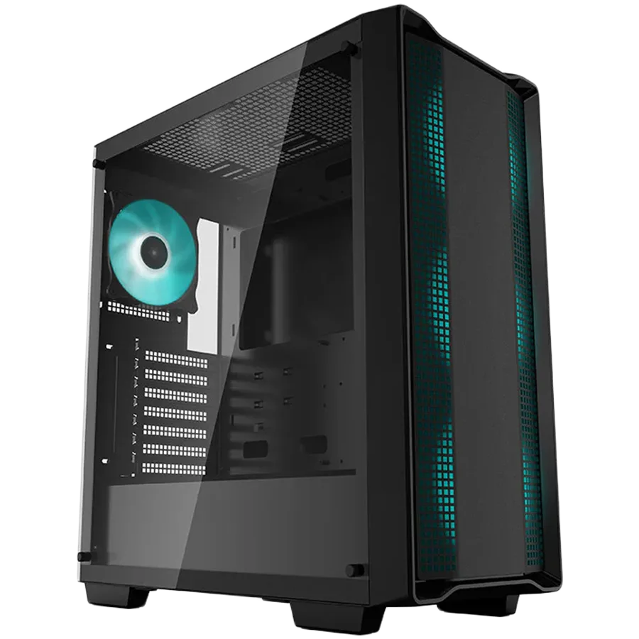Кутия за компютър DeepCool CC560 V2 Mid Tower Mini-ITX/Micro-ATX/ATX 1xUSB3.0 1xUSB2.0 1xAudio 4x120mm Pre-Installed LED