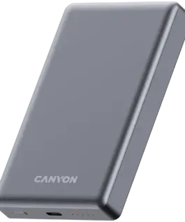 Alternative view от Външна батерия CANYON power bank OnPower 510 slim Magnetic 10000 mAh PD20W Dark Grey