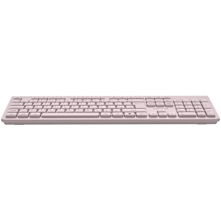 Клавиатура CANYON keyboard HKB-W01 UK/US AAA Wireless Beige - Image 3