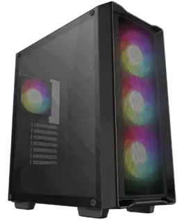 Кутия за компютър DeepCool CC560 MESH V2 Mid Tower Mini-ITX/Micro-ATX/ATX 2xUSB3.0 1xAudio 4x120mm Pre-Installed ARGB Fa