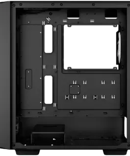 Кутия за компютър DeepCool CC560 MESH V2, Mid Tower, Mini-ITX/Micro-ATX/ATX, 2xUSB3.0, 1xAudio, 4x120mm Pre-Installed ARGB Fans, Tempered Glass, Mesh Panel, Black, R-CC560-BKAMA4-G-2 - Image 4