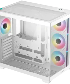 Кутия за компютър DeepCool CG530 4F WH Mid Tower Mini-ITX/Micro-ATX/ATX Rear Connector support 2xUSB3.0 1xType-C Gen 2 1