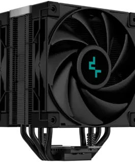 Охладител за процесор Охладител DeepCool AK400 ZERO DARK PLUS, CPU Air Cooler, 2x120mm FDB PWM Fan, Core Touch Technology 2.0, 4 Heatpipes, LGA1851/1700/1200/115x, AMD AM5/AM4, 127x123x155 mm(LxWxH), 3Y, R-AK400-BKNNMD-G-1 - Image 3