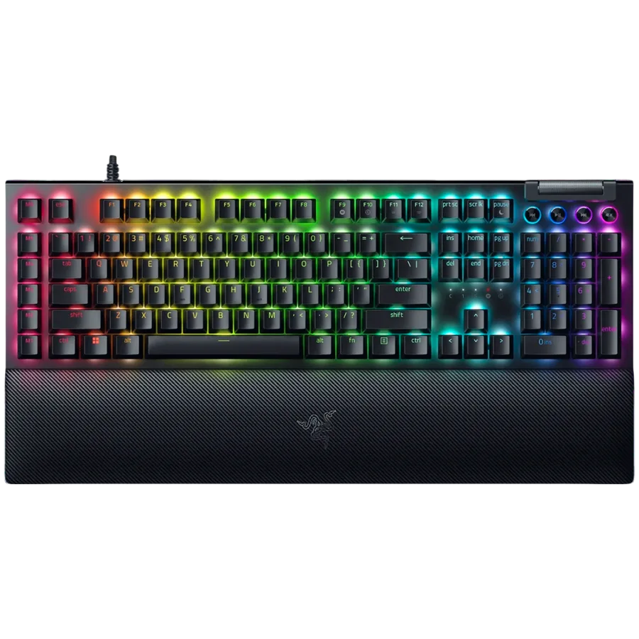 Геймърска клавиатура RAZER BlackWidow V4 (Yellow Switch) Gaming Keyboard - US