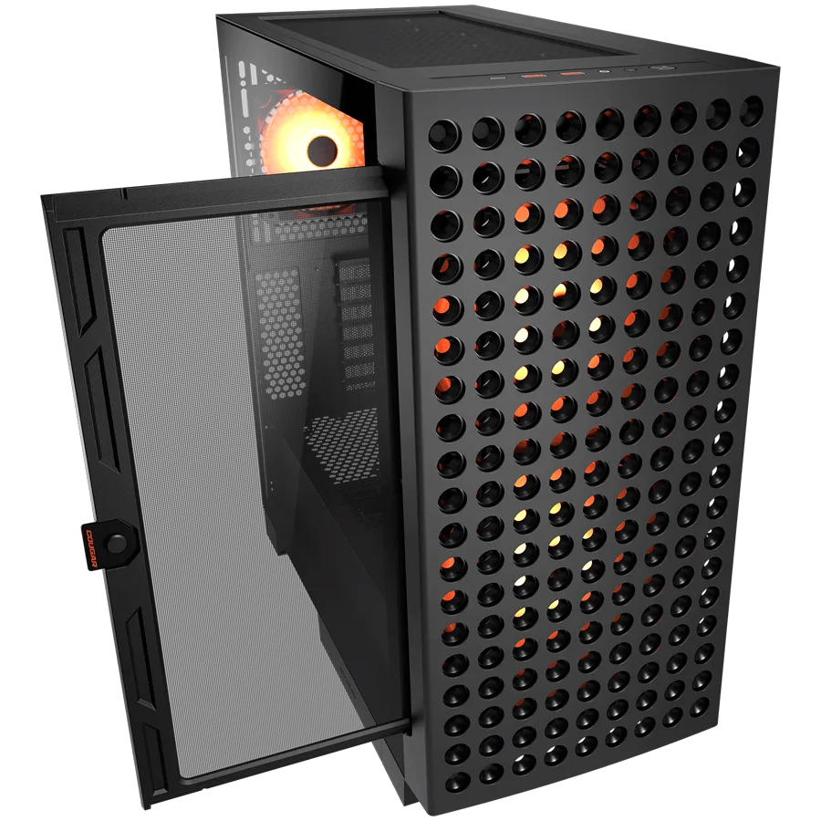 Кутия за компютър COUGAR AIRFACE ECO RGB PC Case, Mid Tower, Black - Image 3
