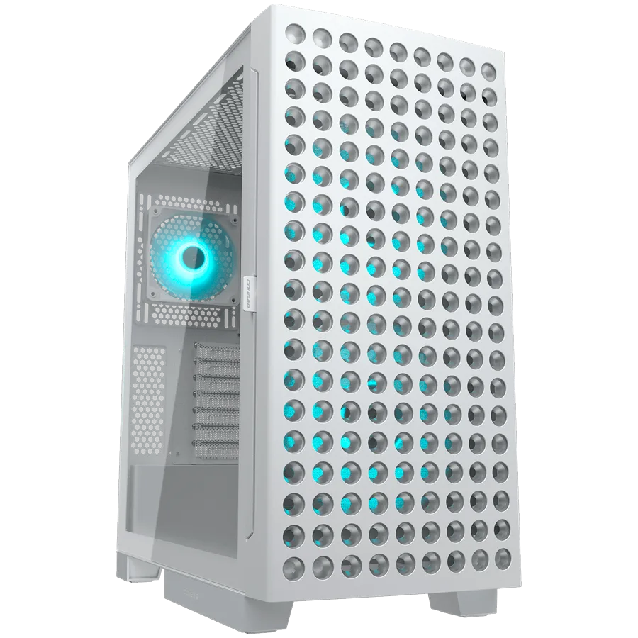 Кутия за компютър COUGAR AIRFACE ECO RGB PC Case Mid Tower White