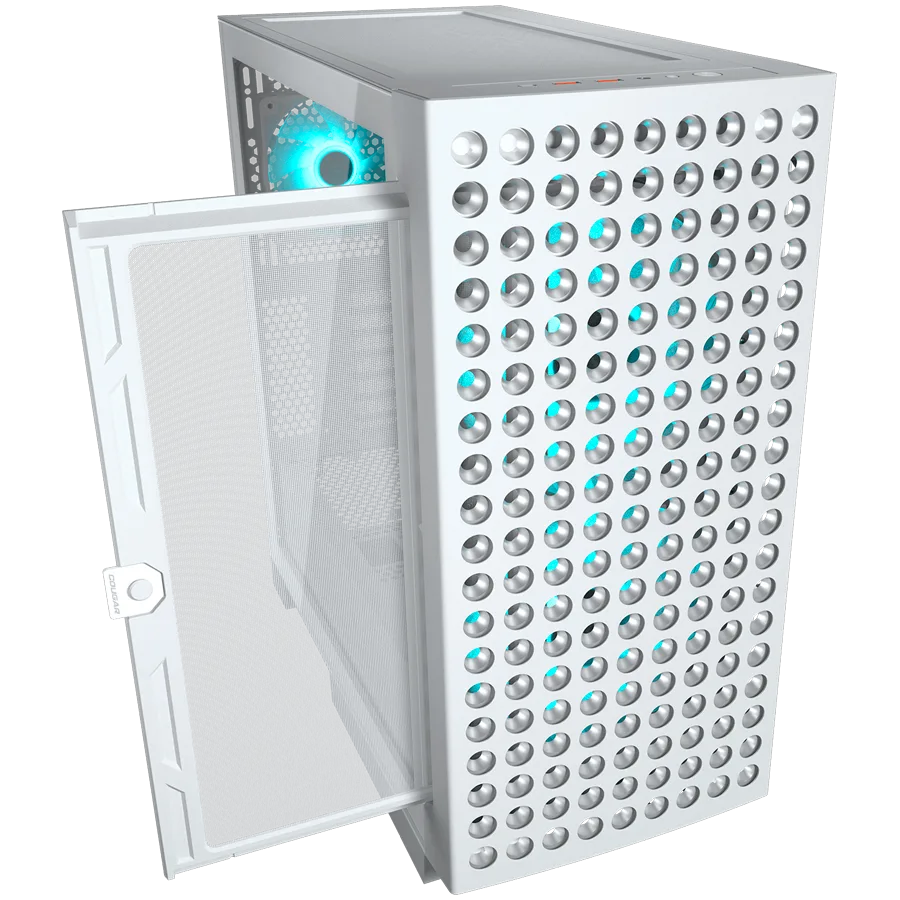 Кутия за компютър COUGAR AIRFACE ECO RGB PC Case, Mid Tower, White - Image 3