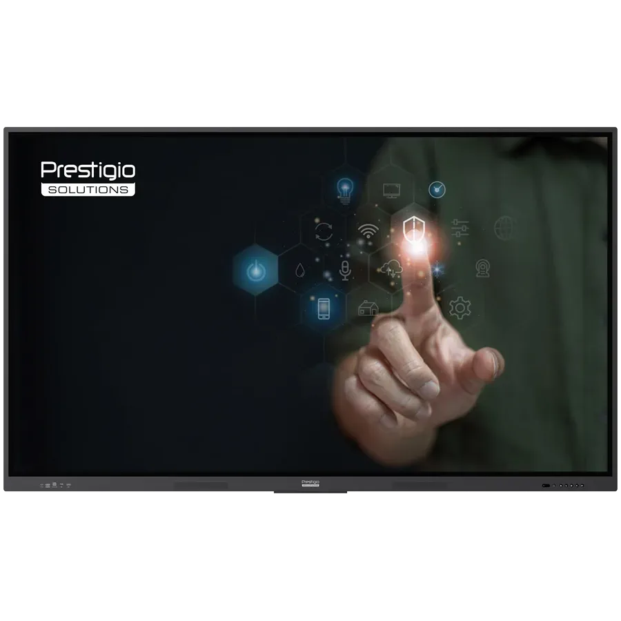 Широкоформатен дисплейPRESTIGIO SOLUTIONS Multiboard 65" Light Series UHD 4K Android 13 Dual Wi-Fi 40TP touch