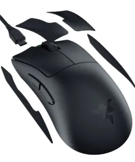 Геймърска мишка Razer DeathAdder V3 Pro Black, Wireless Gaming Mouse, True 30000 dpi, Focus Pro 30K Optical Sensor, Gen-3 Optical Mouse Switches, 5 programmable buttons, Razer Speedflex Cable USB Type C, 90-million Clicks - Image 4