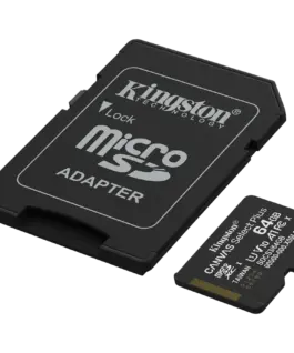 Alternative view от Карта памет Kingston 64GB microSDXC Canvas Select Plus Gen3 100MB/s A1 Card + Adapter