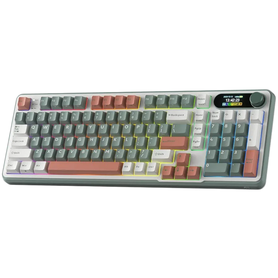 Геймърска клавиатура ROYAL KLUDGE RK-S98 Camping Green Gaming Keyboard Chartreuse switch - Image 2