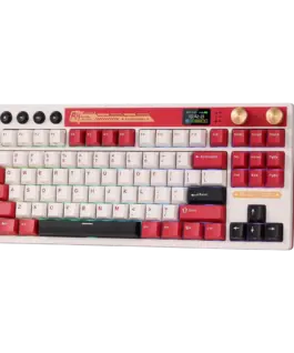 Alternative view от Геймърска клавиатура ROYAL KLUDGE RK M87 Famicom Gaming Keyboard Cream switch