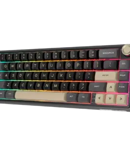 Alternative view от Геймърска клавиатура ROYAL KLUDGE R65 Phantom Gaming Keyboard Chartreuse switch