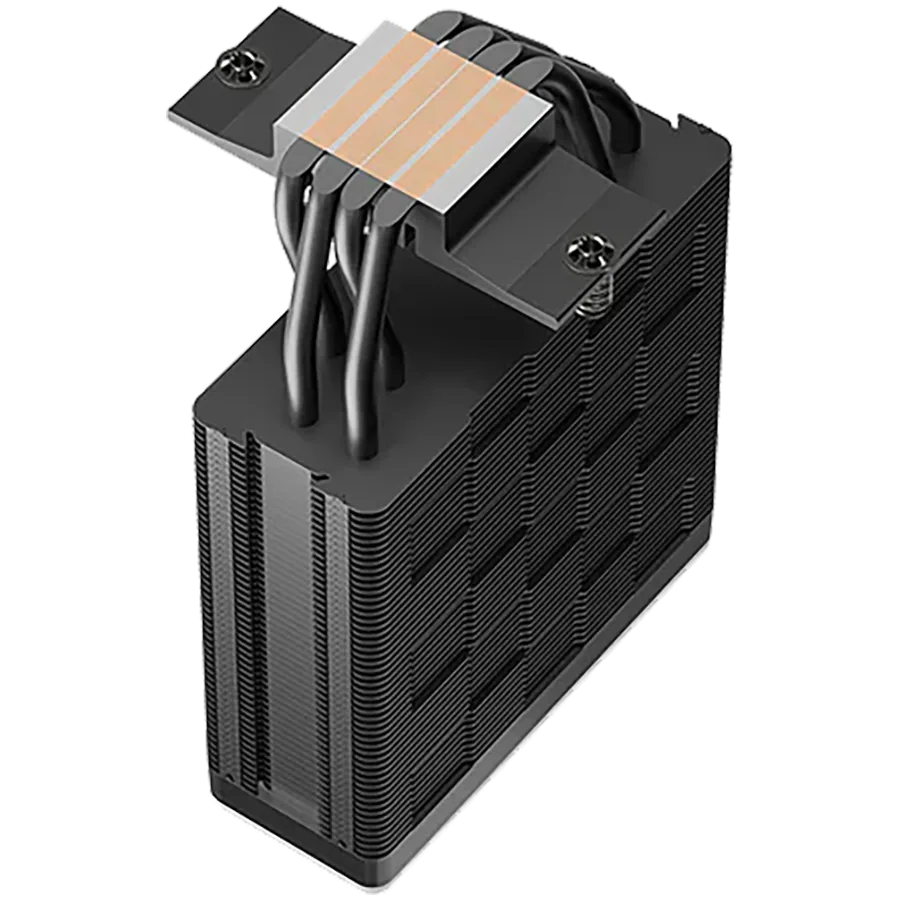 Охладител за процесор Охладител DeepCool AG400 BK ARGB V2, CPU Air Cooler, 1x120mm ARGB PWM Fan, ARGB Top Cover, TDP 220W, 4 Heatpipes, Black, LGA1851/1700/1200/115x, AMD AM5/AM4, 125x92x154 mm(LxWxH), 2Y, R-AG400-BKAMMN-GJD - Image 3