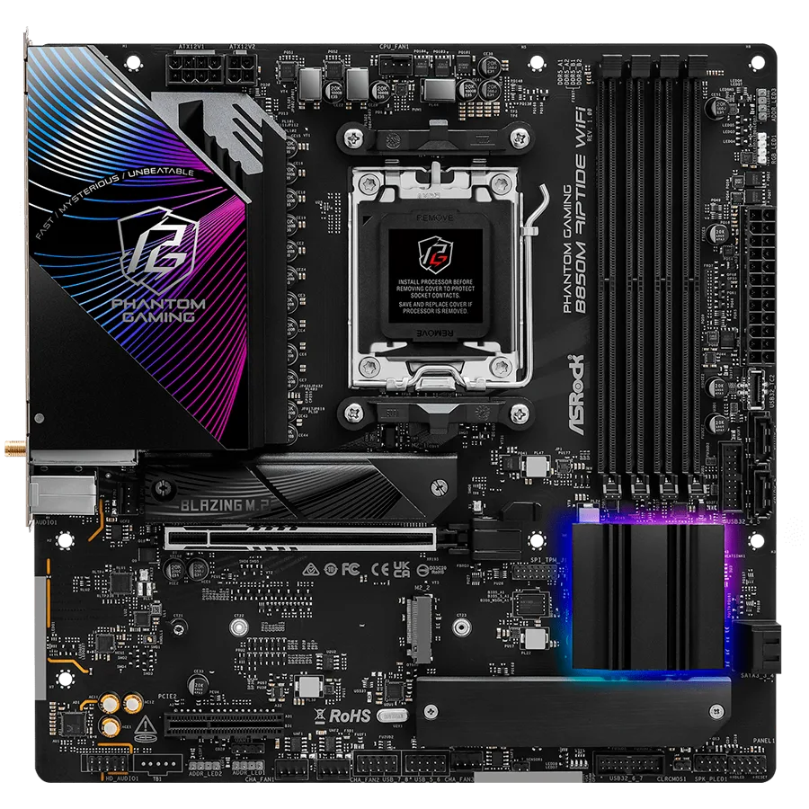 Дънна платка ASROCK B850M RIPTIDE WIFI mATX AM5 DDR5