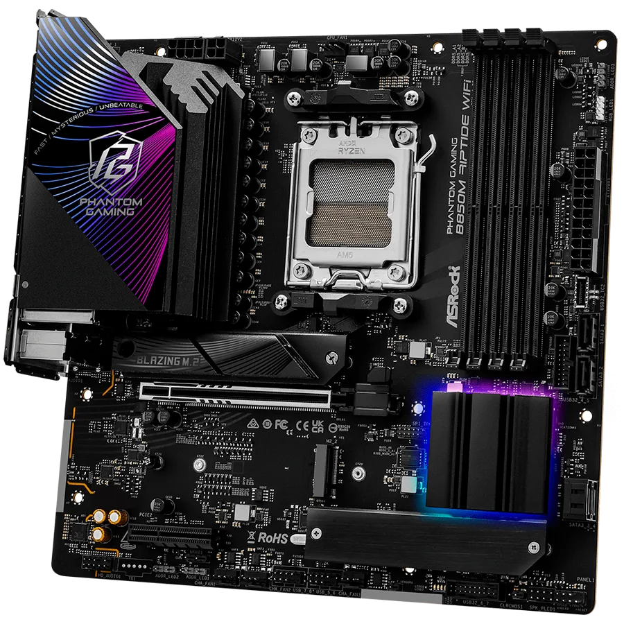 Дънна платка ASROCK B850M RIPTIDE WIFI mATX AM5 DDR5 - Image 3