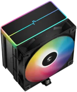 Alternative view от Охладител за процесор Охладител DeepCool AG500 BK ARGB V2, CPU Air Cooler, 1x120mm ARGB PWM Fan, ARGB Top Cover, 6 Heatpipes, LGA 1851/1700/1200/1151/1150/1155, AMD AM5/AM4, 125x95x160 mm(LxWxH), R-AG500-BKAMMN-GJD, 2Y