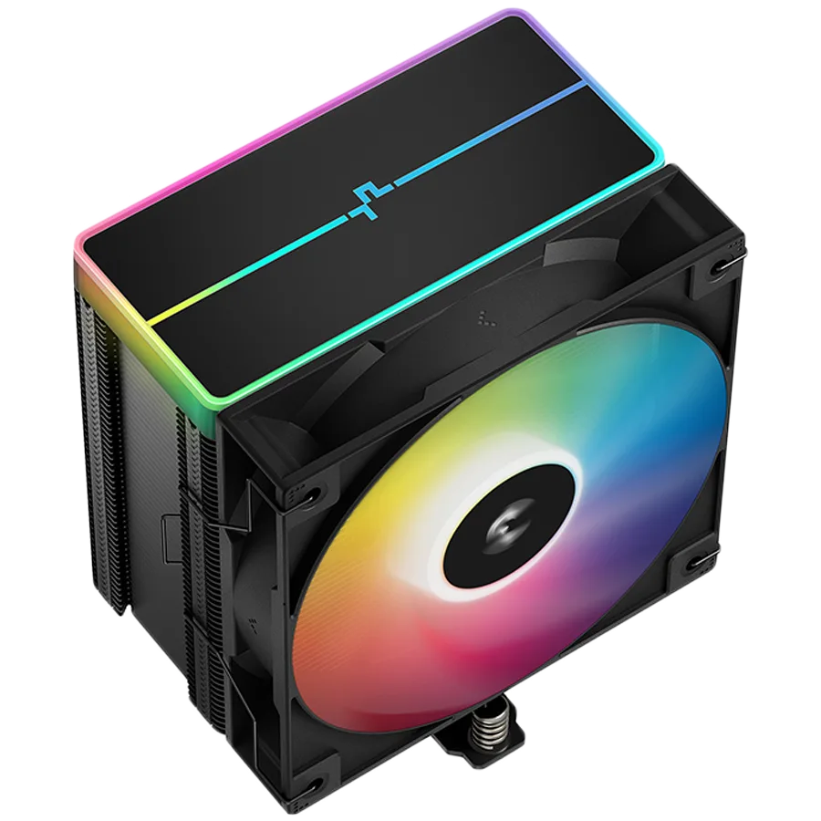 Охладител за процесор Охладител DeepCool AG500 BK ARGB V2, CPU Air Cooler, 1x120mm ARGB PWM Fan, ARGB Top Cover, 6 Heatpipes, LGA 1851/1700/1200/1151/1150/1155, AMD AM5/AM4, 125x95x160 mm(LxWxH), R-AG500-BKAMMN-GJD, 2Y - Image 2