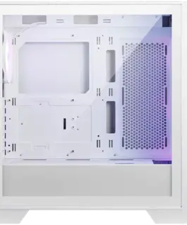 Alternative view от Кутия за компютър MSI MAG FORGE 320R AIRFLOW WHITE, Mid-Tower, ATX/M-ATX/ITX, 2x USB 3.2, 1x Audio/Mic, LED Button, ARGB Hub, 4x 120mm ARGB Fans, Mesh Panel, Tempered Glass, White
