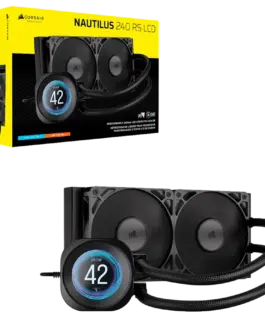 Охладител за процесор Охладител CORSAIR NAUTILUS 240 LCD 240mm Radiator Liquid CPU