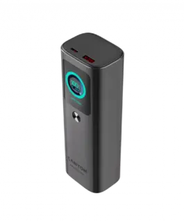 Alternative view от Външна батерия CANYON Built-in cable power bank OnPower 265 20000mAh 165W Aluminium Dark grey