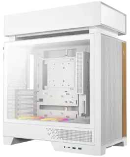 Alternative view от Кутия за компютър DeepCool CL660 WH, Mid Tower, Mini-ITX/Micro-ATX/ATX(Rear Connector), 2xUSB3.0, 1xUSB Type-C, 1xAudio, 2x120mm Pre-Installed ARGB Reverse Fans, Tempered Glass, Mesh Panel, White, R-CL660-WHNNA0-G-1