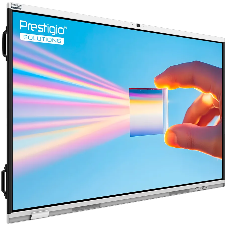 Широкоформатен дисплейPRESTIGIO SOLUTIONS Multiboard 65 Prism, Android 14, Google EDLA, AI Camera, 8/128GB, 50TP - Image 3