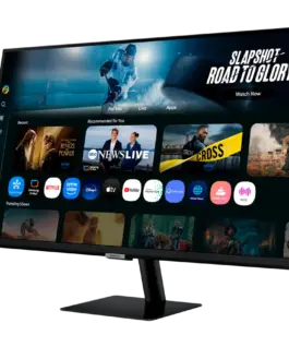 Alternative view от Монитор Monitor LED Samsung Smart M7 LS32FM700UUXDU 32", 3840x2160, 4K UHD, 60Hz, VA, HDR10, 16:9, 3000:1, 300 cd/m2, 4ms, 178/178, USB-C (65W), HDMI, 2xUSB-A, Smart TV Apps, Tizen OS, Flicker-free, Tilt, Height Adjust, 2Y warranty