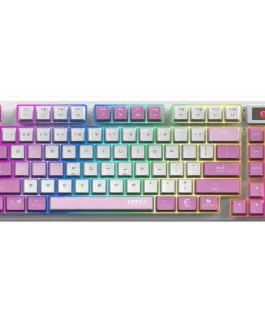 Геймърска клавиатура MSI FORGE GK600 TKL WIRELESS VIOLET - Hot-Swappable Mechanical Switches PBT Keycaps Sound-Dampening