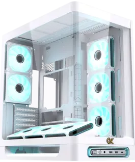 Кутия за компютър Heaven Air Arctic EN49606 (WHU3x2+Type CCurved TG6PCS J20A PWM WH Reverse & 2PCS J20A PWM WHARGB & PWM