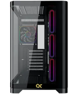 Alternative view от Кутия за компютър Crystal Storm V2 EN49392 (BK,EATX,U3+U2,Front Curved & Left TG,3PCS J22A PWM Reverse & 1PC J22A PWM,ARGB PCB)