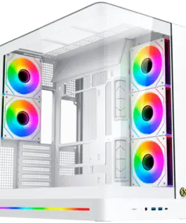 Кутия за компютър PANO II AIR Arctic EN48524 (WHEATXU3x2+Type CMesh Top+Curved TG6PCS H22A WH Reverse & 2PCS H22A WHARGB