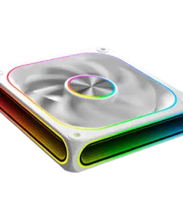 Охладител Infinity J22A Arctic EN49835 (WH, 3PCS J22A PWM Fans, ARGB & PWM Remote Control Box, A Logo Color Box) - Image 4