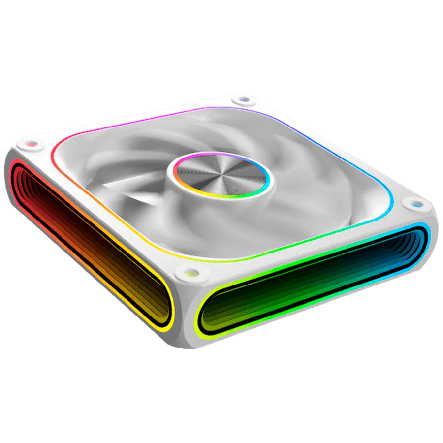 Охладител Infinity J22A Arctic EN49835 (WH, 3PCS J22A PWM Fans, ARGB & PWM Remote Control Box, A Logo Color Box) - Image 4