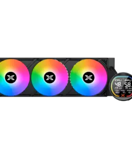 Alternative view от Охладител за процесор Охладител LK Pro 360 Digital EN47404 (BK AIO,Digital LCD Pump & 360mm PWM Fan,Mini ARGB Controller,Intel & AMD & 20xx)