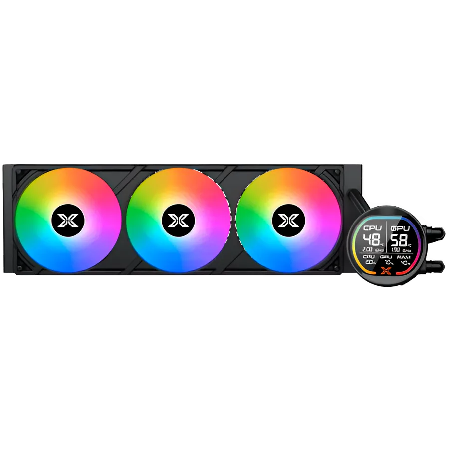 Охладител за процесор Охладител LK Pro 360 Digital EN47404 (BK AIO,Digital LCD Pump & 360mm PWM Fan,Mini ARGB Controller,Intel & AMD & 20xx) - Image 2